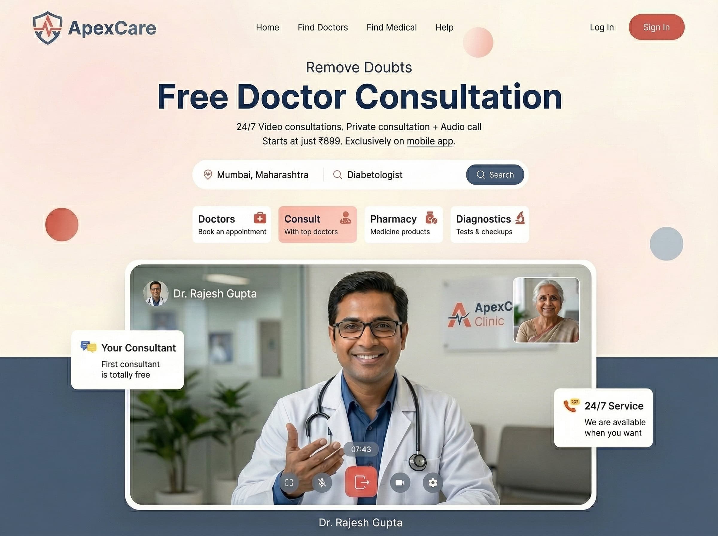 Medical clinic website design by med.ContagiAd