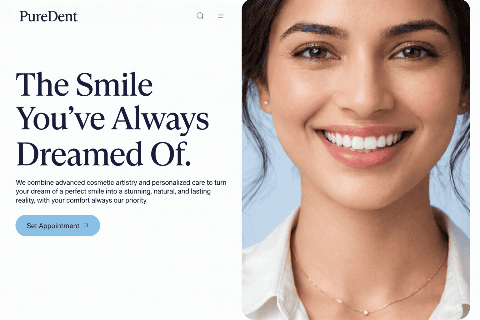 Dental clinic website design by med.ContagiAd