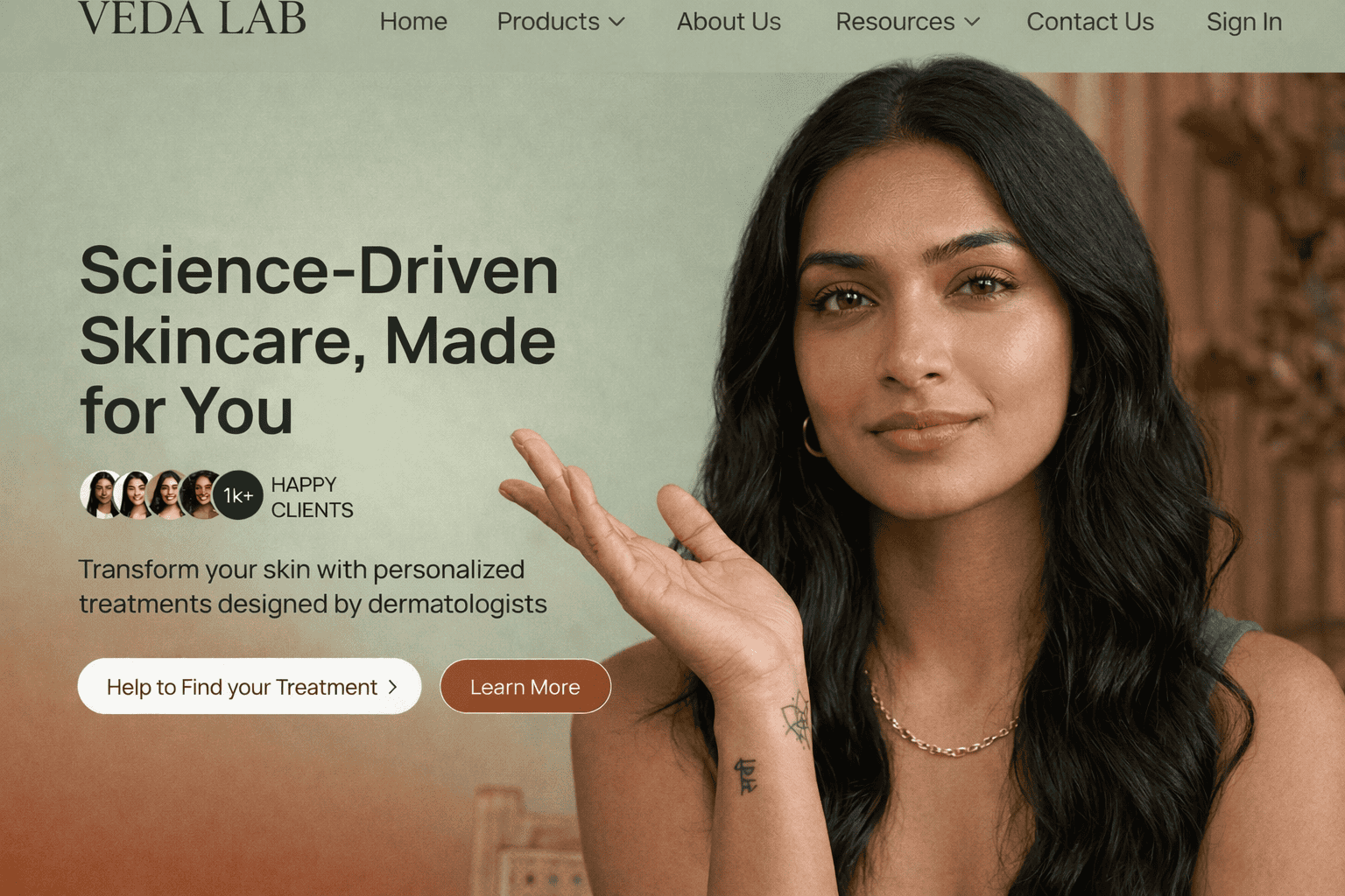 Dermatology clinic website design by med.ContagiAd